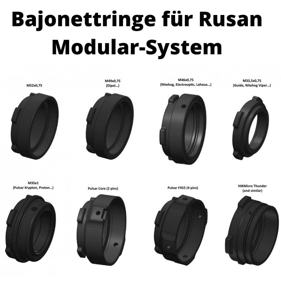 Klemmhuelse fuer das Rusan Bajonett System 1